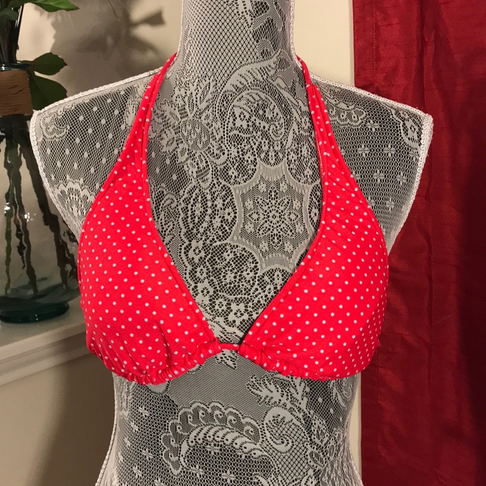 Surfside Coral/Pink Bikini Top NWOT